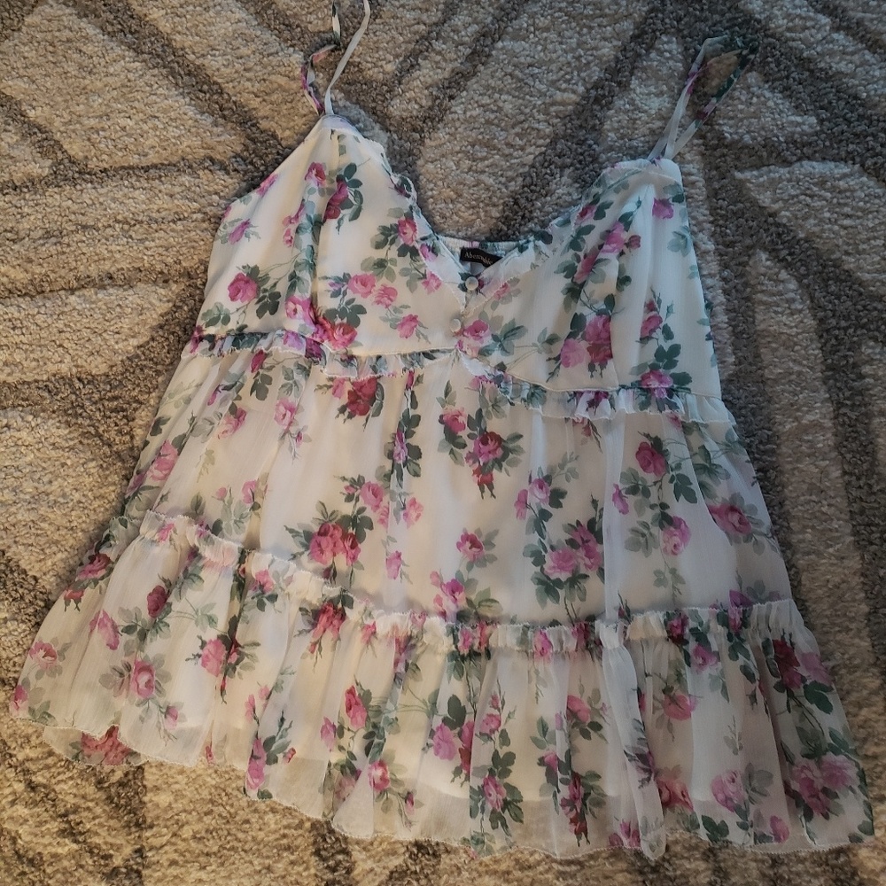 Abercrombie floral tank top